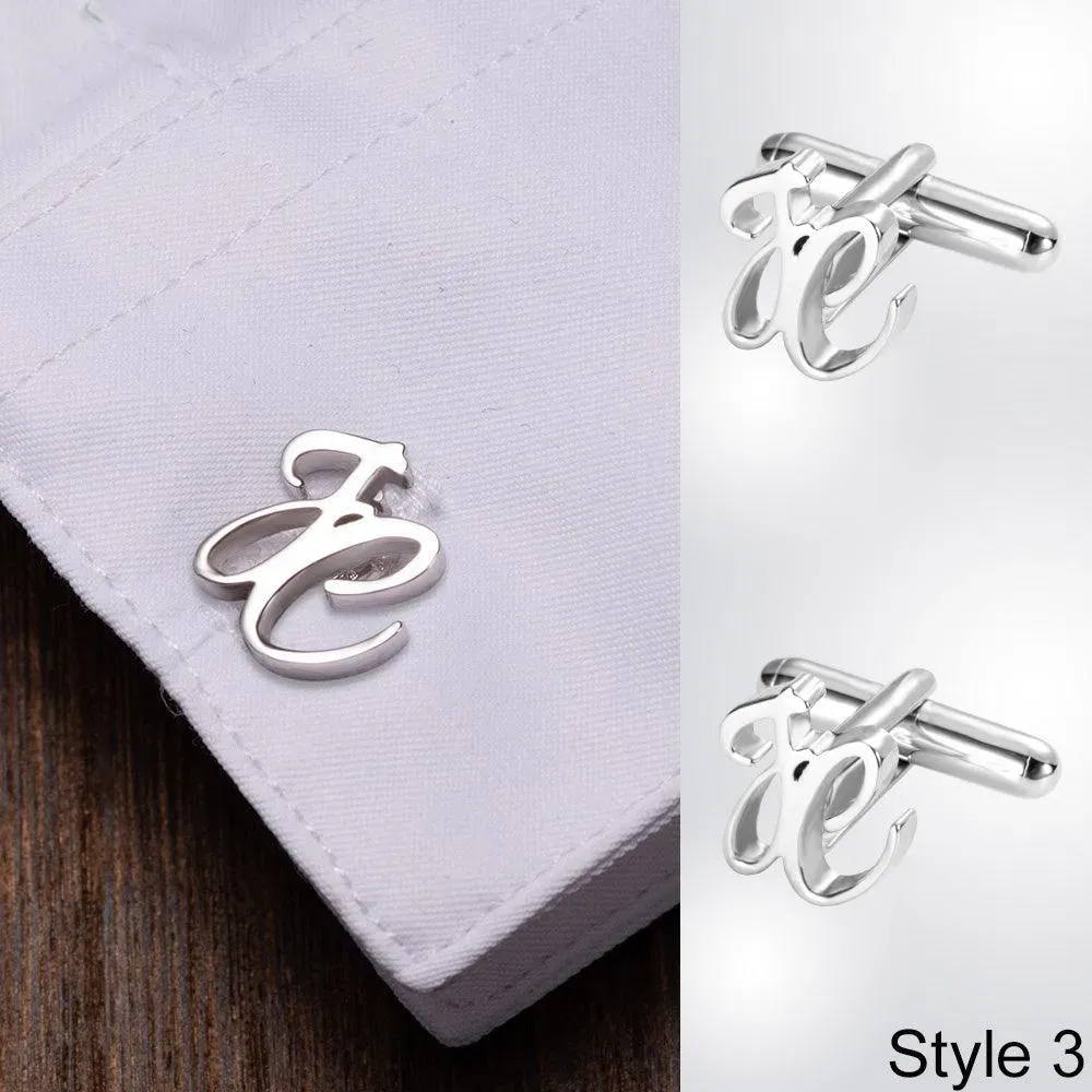 Personalized Initial Cufflinks - Custom Monogram & Name - Perfect for Weddings & Special Occasions - Image 5
