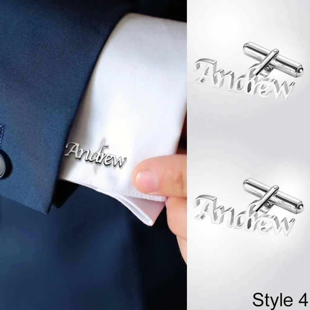Personalized Initial Cufflinks - Custom Monogram & Name - Perfect for Weddings & Special Occasions - Image 6