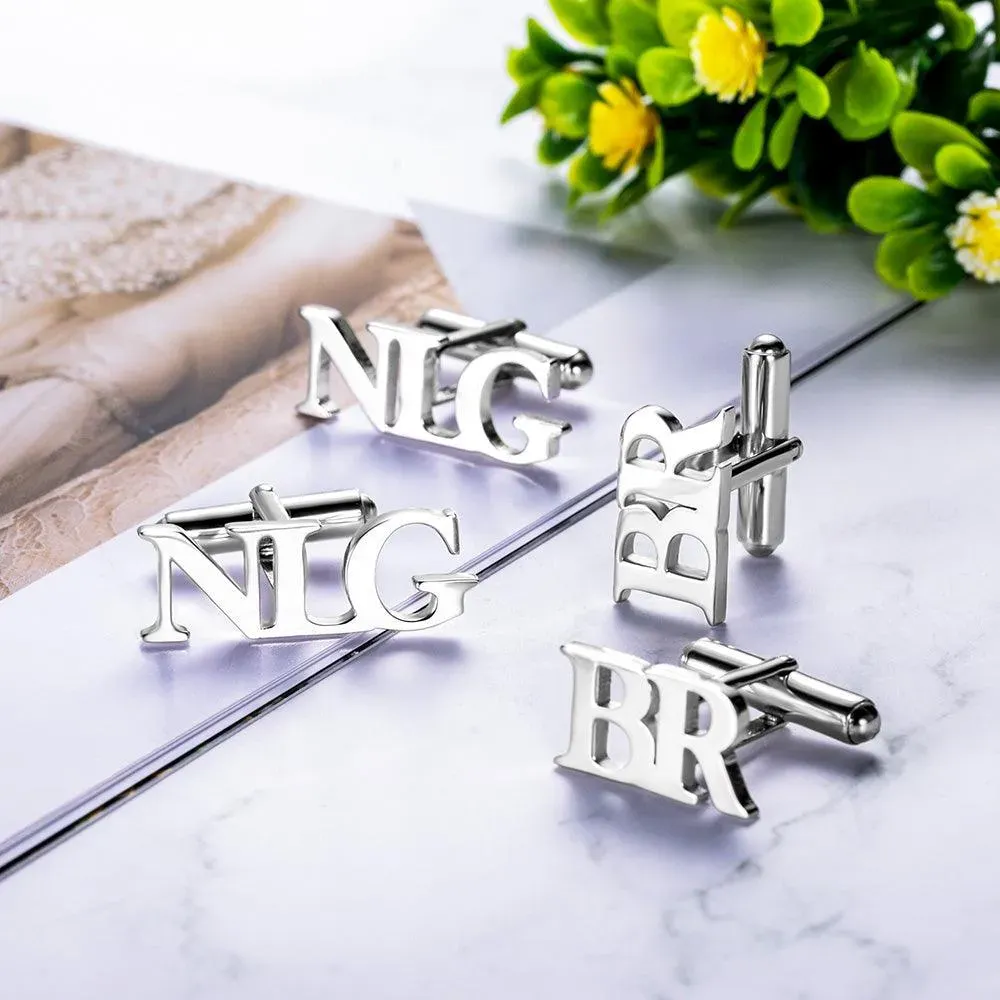 Personalized Initial Cufflinks - Custom Monogram & Name - Perfect for Weddings & Special Occasions - Image 8